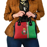 Italy Apulia Shoulder Handbag Map Of Apulia With Coat Of Arms - Wonder Print Shop