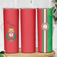 Italy Apulia Skinny Tumbler Map Of Apulia With Coat Of Arms - Wonder Print Shop