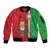 Italy Apulia Sleeve Zip Bomber Jacket Map Of Apulia With Coat Of Arms - Wonder Print Shop