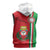 Italy Apulia Sleeveless Hoodie Map Of Apulia With Coat Of Arms - Wonder Print Shop