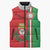 Italy Apulia Sleeveless Puffer Jacket Map Of Apulia With Coat Of Arms - Wonder Print Shop