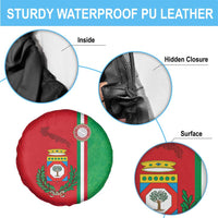 Italy Apulia Spare Tire Cover Map Of Apulia With Coat Of Arms - Wonder Print Shop
