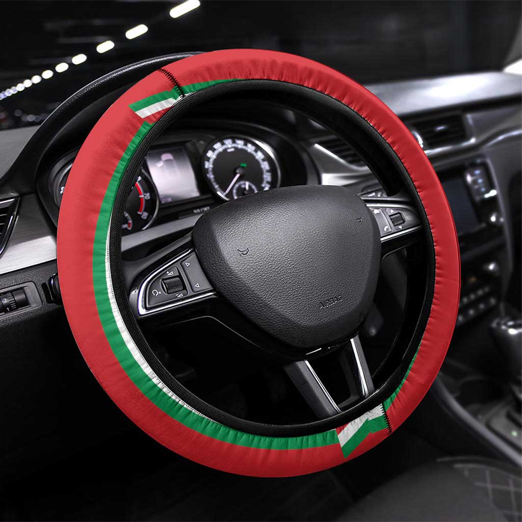 Italy Apulia Steering Wheel Cover Map Of Apulia With Coat Of Arms - Wonder Print Shop