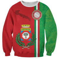 Italy Apulia Sweatshirt Map Of Apulia With Coat Of Arms LT19