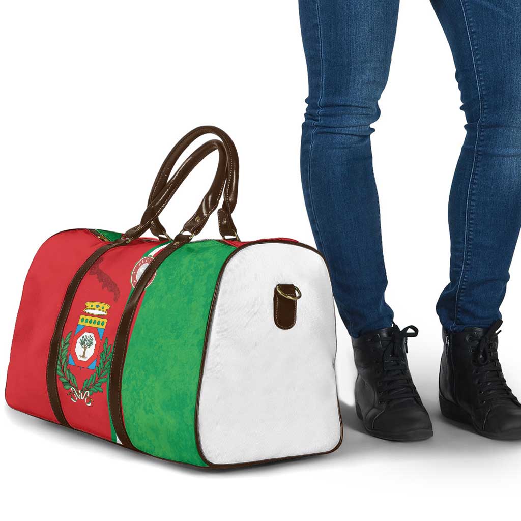 Italy Apulia Travel Bag Map Of Apulia With Coat Of Arms - Wonder Print Shop