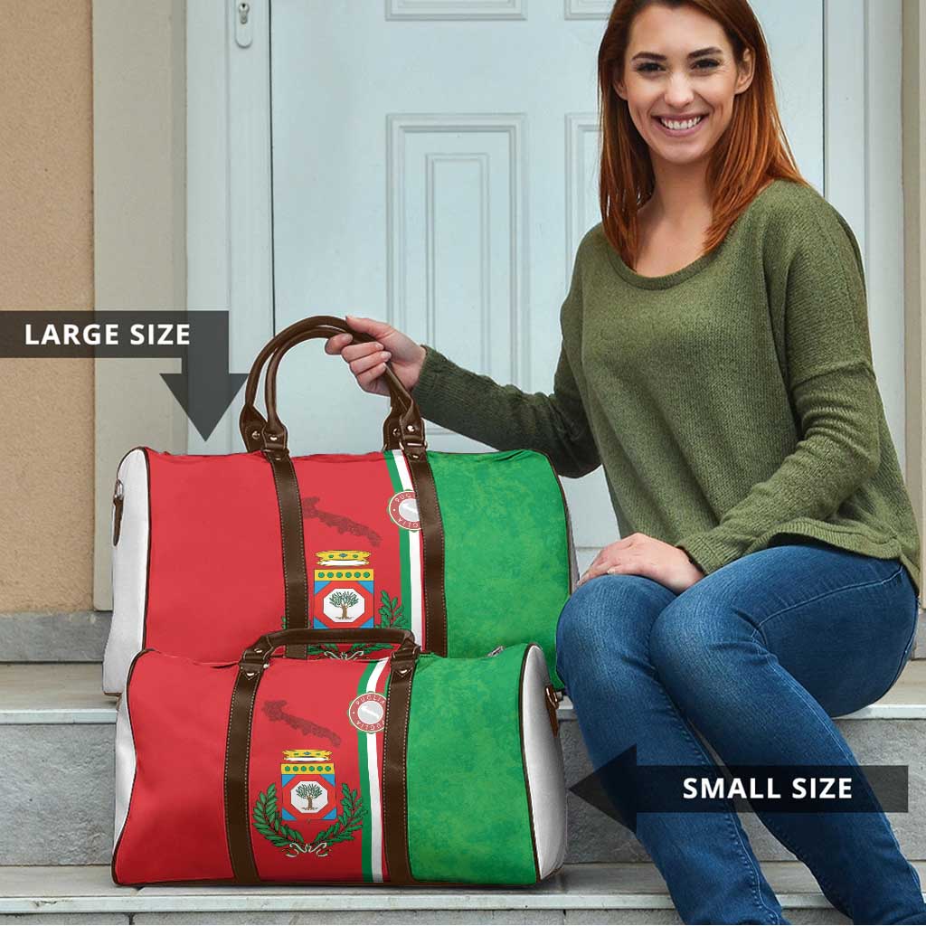 Italy Apulia Travel Bag Map Of Apulia With Coat Of Arms - Wonder Print Shop