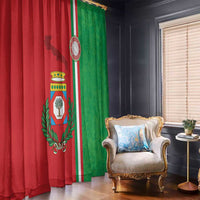 Italy Apulia Window Curtain Map Of Apulia With Coat Of Arms - Wonder Print Shop