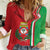 Italy Apulia Women Casual Shirt Map Of Apulia With Coat Of Arms - Wonder Print Shop