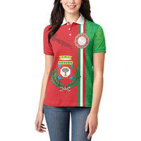 Italy Apulia Women Polo Shirt Map Of Apulia With Coat Of Arms LT19