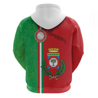 Italy Apulia Zip Hoodie Map Of Apulia With Coat Of Arms LT19