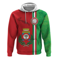 Italy Apulia Zip Hoodie Map Of Apulia With Coat Of Arms LT19