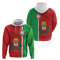 Italy Apulia Zip Hoodie Map Of Apulia With Coat Of Arms LT19