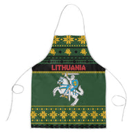 Lithuania Christmas Apron Coat Of Arms Linksmu Kaledu - Wonder Print Shop
