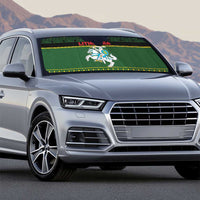 Lithuania Christmas Auto Sun Shade Coat Of Arms Linksmu Kaledu - Wonder Print Shop