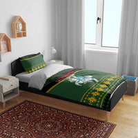 Lithuania Christmas Bedding Set Coat Of Arms Linksmu Kaledu - Wonder Print Shop