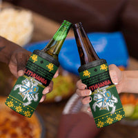 Lithuania Christmas 4 in 1 Can Cooler Tumbler Coat Of Arms Linksmu Kaledu - Wonder Print Shop