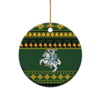 Lithuania Christmas Ceramic Ornament Coat Of Arms Linksmu Kaledu - Wonder Print Shop