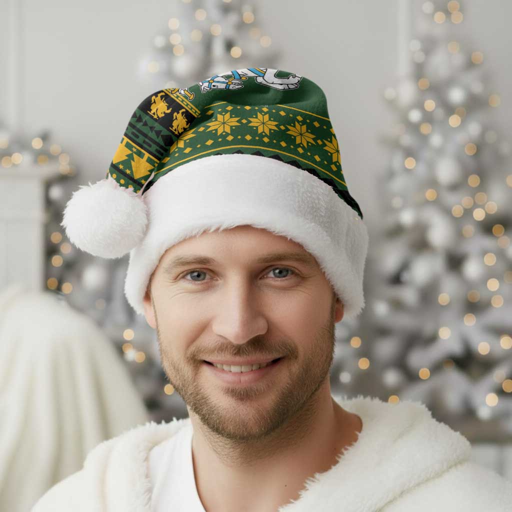 Lithuania Christmas Santa Hat Coat Of Arms Linksmu Kaledu - Wonder Print Shop