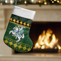 Lithuania Christmas Stocking Coat Of Arms Linksmu Kaledu - Wonder Print Shop