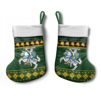 Lithuania Christmas Stocking Coat Of Arms Linksmu Kaledu - Wonder Print Shop