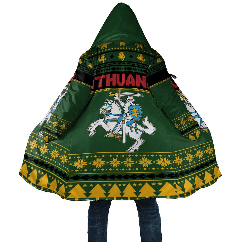 Lithuania Christmas Cloak Coat Of Arms Linksmu Kaledu - Wonder Print Shop
