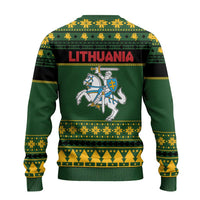 Lithuania Christmas Ugly Christmas Sweater Coat Of Arms Linksmu Kaledu - Wonder Print Shop