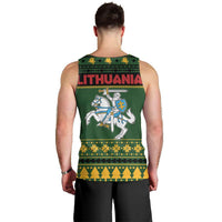 Lithuania Christmas Men Tank Top Coat Of Arms Linksmu Kaledu - Wonder Print Shop
