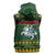 Lithuania Christmas Sleeveless Hoodie Coat Of Arms Linksmu Kaledu - Wonder Print Shop
