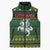 Lithuania Christmas Sleeveless Puffer Jacket Coat Of Arms Linksmu Kaledu - Wonder Print Shop