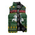 Lithuania Christmas Sleeveless Puffer Jacket Coat Of Arms Linksmu Kaledu - Wonder Print Shop