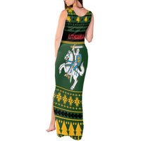 Lithuania Christmas Tank Maxi Dress Coat Of Arms Linksmu Kaledu - Wonder Print Shop