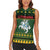 Lithuania Christmas Women Sleeveless Polo Shirt Coat Of Arms Linksmu Kaledu - Wonder Print Shop