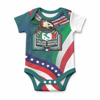 Italian American Heritage Month Baby Onesie Italian Roots American Wings