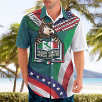 Italian American Heritage Month Hawaiian Shirt Italian Roots American Wings