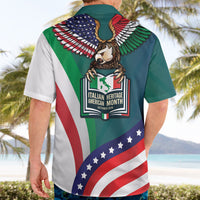 Italian American Heritage Month Hawaiian Shirt Italian Roots American Wings