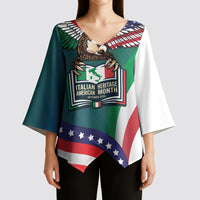 Italian American Heritage Month Kimono Sleeve Blouse Italian Roots American Wings