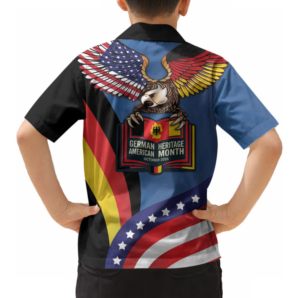 German American Heritage Month Hawaiian Shirt German Roots American Wings