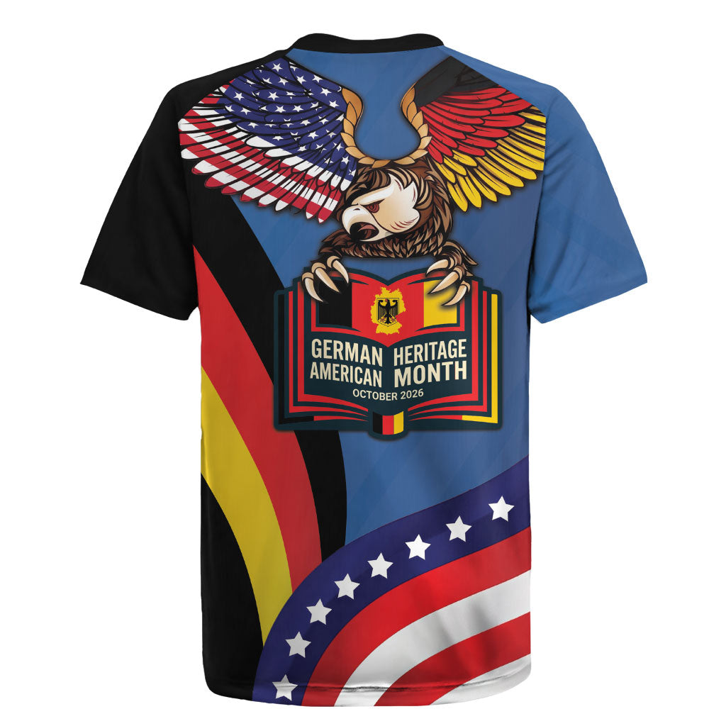 German American Heritage Month Rugby Jersey German Roots American Wings