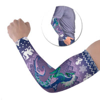 Carmarthenshire Wales Christmas Arm Sleeves Heraldic Sea-Horse Celtic Design - Wonder Print Shop