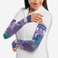 Carmarthenshire Wales Christmas Arm Sleeves Heraldic Sea-Horse Celtic Design - Wonder Print Shop