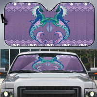Carmarthenshire Wales Christmas Auto Sun Shade Heraldic Sea-Horse Celtic Design - Wonder Print Shop