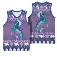 Carmarthenshire Wales Christmas Basketball Jersey Heraldic Sea-Horse Celtic Design - Wonder Print Shop