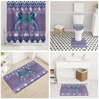 Carmarthenshire Wales Christmas Bathroom Set Heraldic Sea-Horse Celtic Design - Wonder Print Shop
