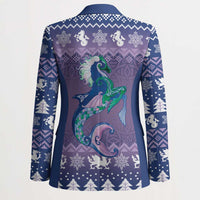 Carmarthenshire Wales Christmas Blazer Heraldic Sea-Horse Celtic Design - Wonder Print Shop