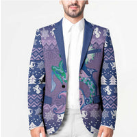 Carmarthenshire Wales Christmas Blazer Heraldic Sea-Horse Celtic Design - Wonder Print Shop