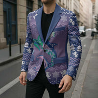 Carmarthenshire Wales Christmas Blazer Heraldic Sea-Horse Celtic Design - Wonder Print Shop