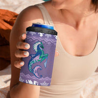 Carmarthenshire Wales Christmas 4 in 1 Can Cooler Tumbler Heraldic Sea-Horse Celtic Design - Wonder Print Shop