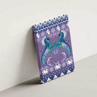 Carmarthenshire Wales Christmas Canvas Wall Art Heraldic Sea-Horse Celtic Design - Wonder Print Shop