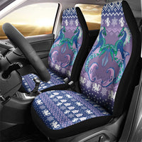 Carmarthenshire Wales Christmas Car Seat Cover Heraldic Sea-Horse Celtic Design - Wonder Print Shop