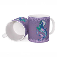 Carmarthenshire Wales Christmas Ceramic Mug Heraldic Sea-Horse Celtic Design - Wonder Print Shop